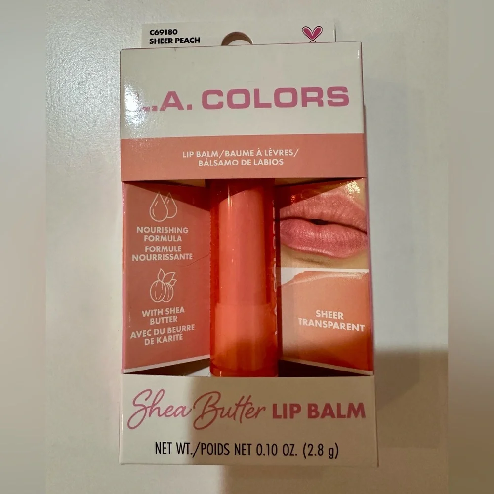 3 for $20 NWT L.A. Colors Lip Balm with Shea Butter - Sheer Transparent